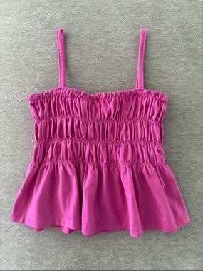 btween Ruffle Smocked Tank Top